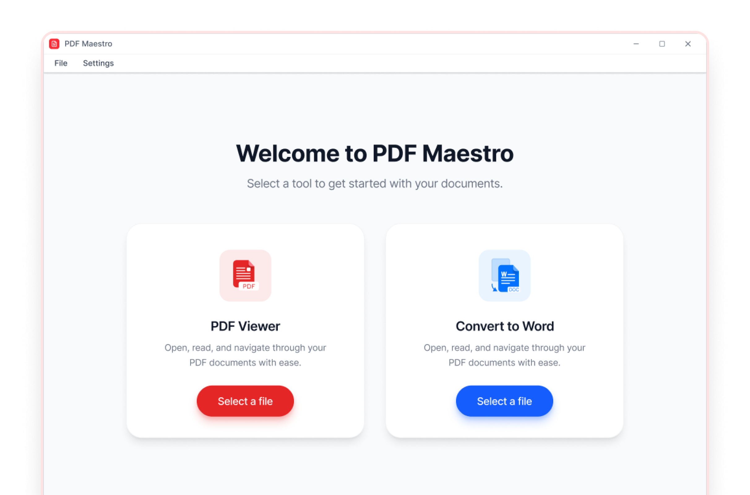 PDF Maestro desktop application