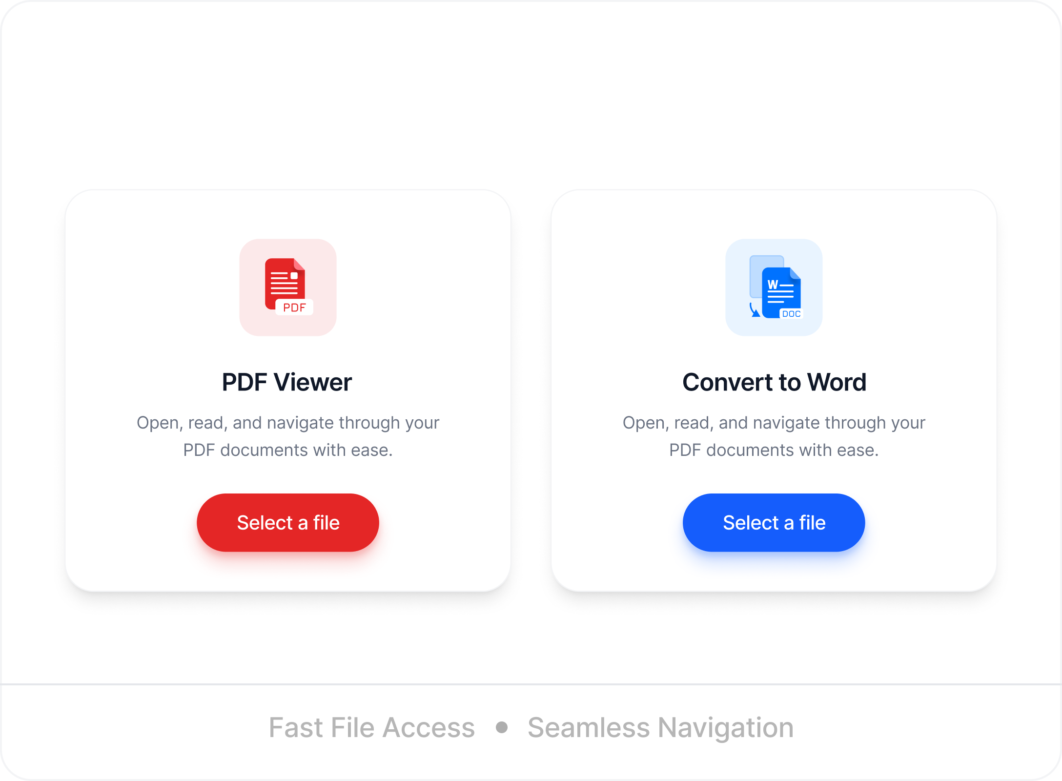 PDF Viewer and Convert to Word tools